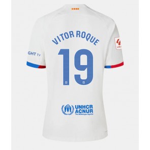 Barcelona Vitor Roque #19 Bortatröja Dam 2023-24 Kortärmad